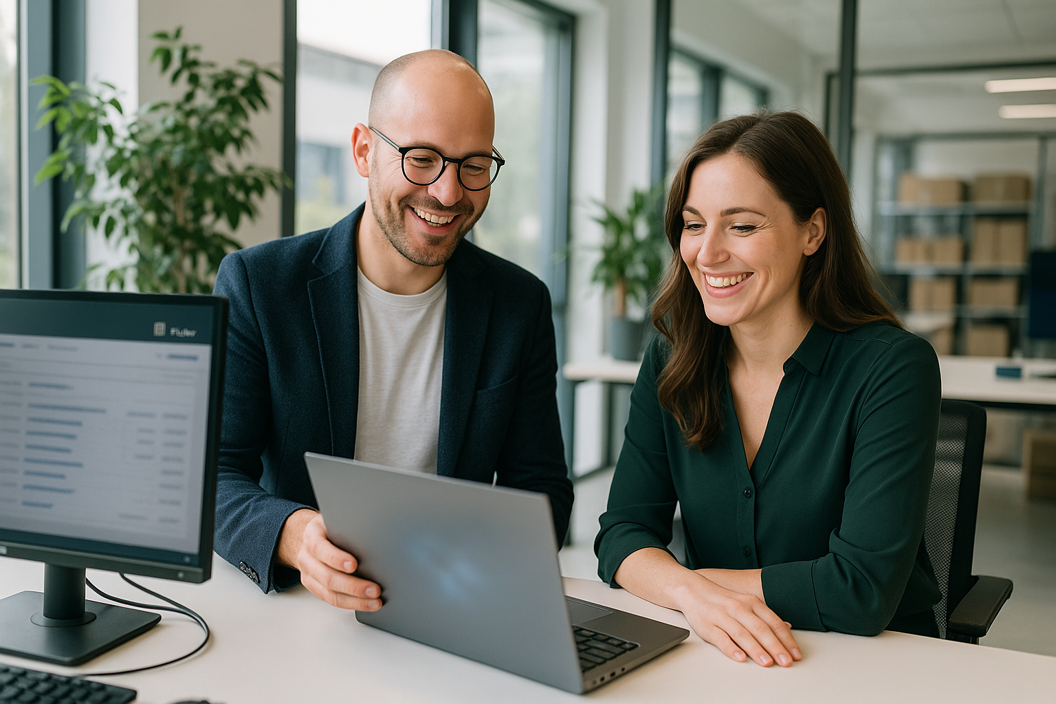 Systemcheck- und Maßnahmenplan-Motiv für KI-gestützte Auswertung und Priorisierung.