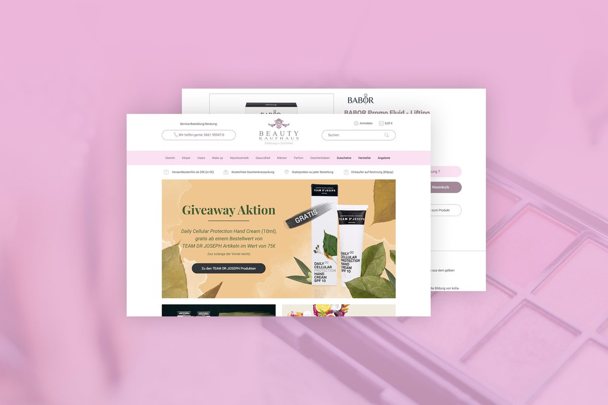 Beautykaufhaus.de JTL-Shop reference by RIS