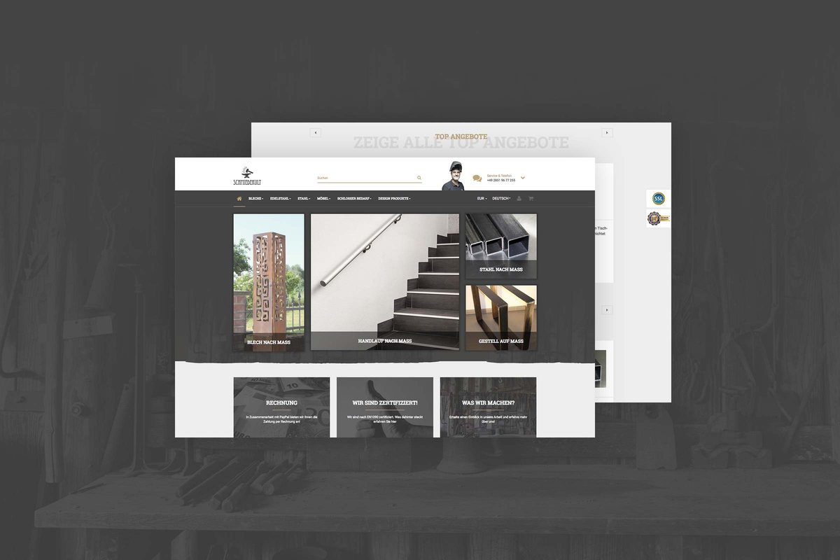 Schmiedekult JTL-Shop template by RIS