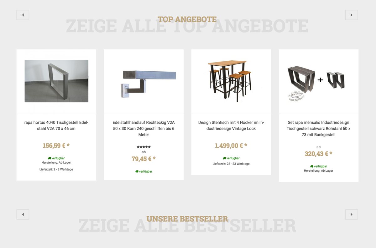 Schmiedekult JTL-Shop design